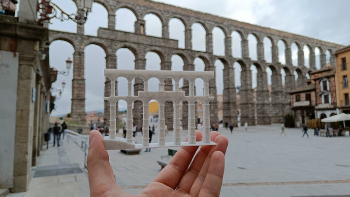 su kemeri of segovia ispanya antik mimari bina roma anıt köprü dönüm noktası kalıntılar kemer i̇spanyol mini dünya miniworld3d kemerler 3d print model - Mito3D