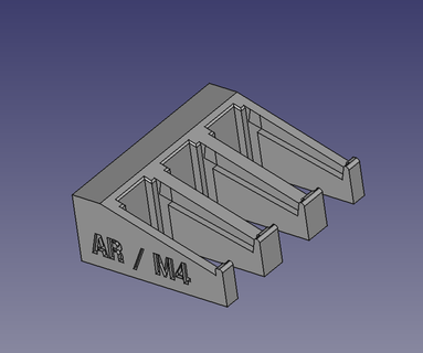 ar-15 3 x magazine vertical horizontal magnetic mount ar m4 rack holder 15 3d print model - Mito3D