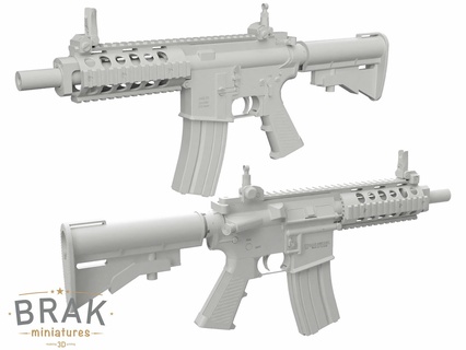 ar 15 dlask bras 1 3 échelle miniature fusil carabine modèle jouet afficher 3d print model - Mito3D