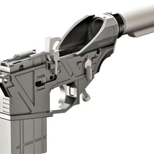 ar 15 lower lados forçado quadro Armação rifle ar15 receptor ar15frame revista m4 3d impressão stl 3d print model - Mito3D