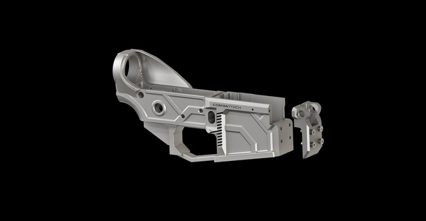 ar 15 inférieur 2 pièces argrip ar15 pistolet poignée 3d impression 3d print model - Mito3D