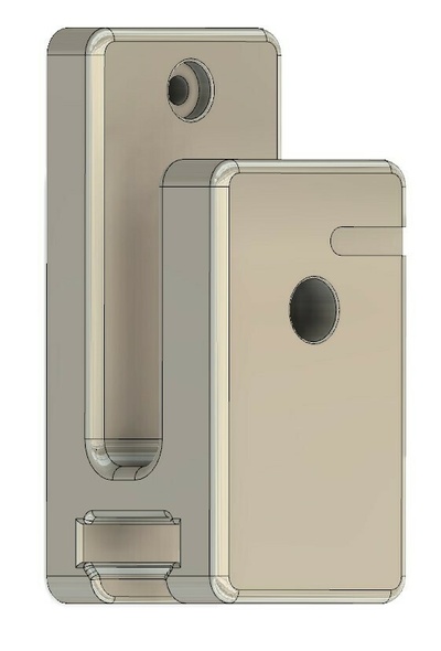 ar-15 wall mount mag holder blank face ar15 3d print model - Mito3D