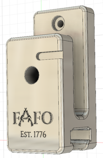 ar-15 wall mount mag holder fafo ar15 ar15 wall mount mag holder  3d print model - Mito3D
