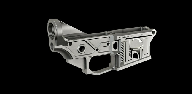 ar superenforced logo argrip ar15 inférieur pistolet poignée 3d impression 3d print model - Mito3D