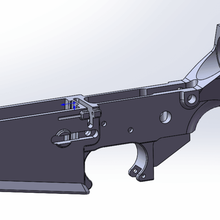 ar10 ar receptor stl ferramenta ar15 m4 arma fogo m16 rifle 3d print model - Mito3D