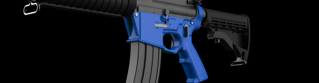 ar15 básico receptor artilugio ar 15 inferior cuadro rifle 3dprint stl impresión trozo revista armas metralleta pistola 3d print model - Mito3D