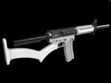 ar15 cma Stock chute 39 ombre defcad fusil 3d print model - Mito3D