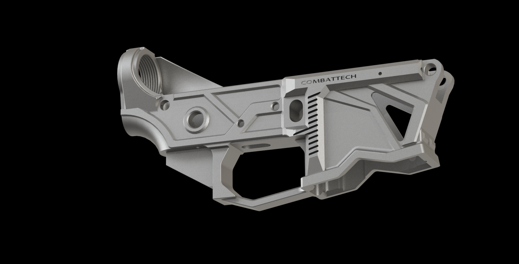 ar15 inferior artilugio ar 15 cuadro rifle receptor ar15frame revista m4 3d impresión stl partes 3D print model - Mito3D