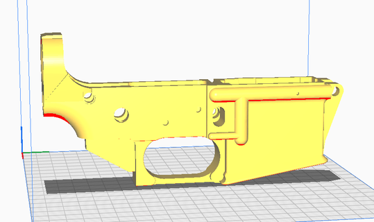 ar15 aşağı 3d print model - Mito3D