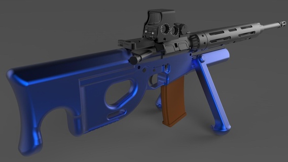 ar15 inferiore ricevitore atlante defcad fucile 3d print model - Mito3D