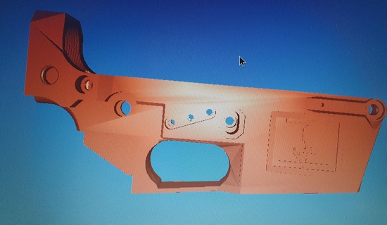 ar15 inferiore ricevitore mattone defcad 3d print model - Mito3D