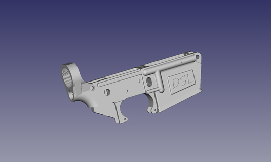 ar15 receptor v3 dsl defcad rifle 3d print model - Mito3D