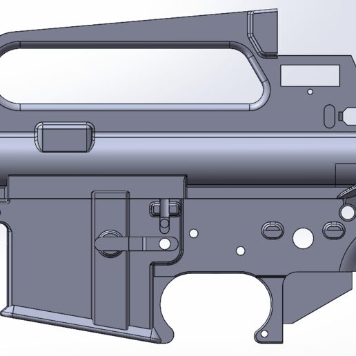 ar15 m16a2 Empfänger Werkzeug m4 Gewehr m16 3D print model - Mito3D