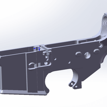 ar15 m4 m16 receptor stl ferramenta arma fogo rifle 3d print model - Mito3D