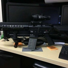 ar15 mag ficar pé airsoft m4 rifle 3d print model - Mito3D
