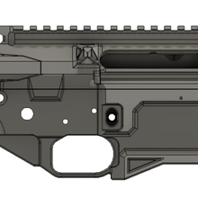 ar15 ricevitore impostato fucile mil spec assalto ar 3d print model - Mito3D