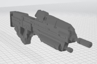 ar37 assault rifle rilfe 3D print model - Mito3D