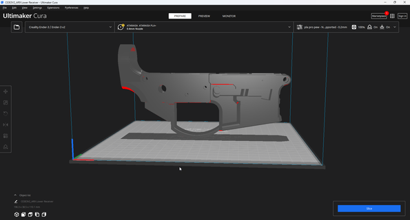 ar9 lower glock 17 guns firearms triggers grips magazines rifle handstop ar extended release fmda 3d print model - Mito3D