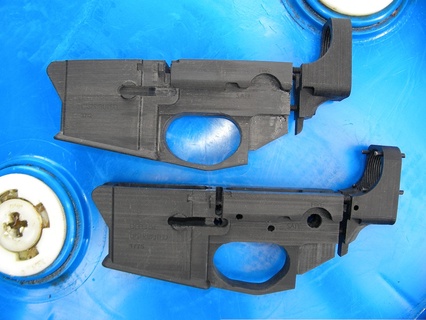 ar 15 fosscad inférieur destinataire poignée manipuler fusil crosse 3d print model - Mito3D