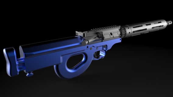ar 15 fada guerra Charon receptor ar15 defcad rifle 3d print model - Mito3D