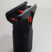 ar grip picatinny quick release airsoft game air soft 4 gun stabilizer attachment 3d print model - Mito3D