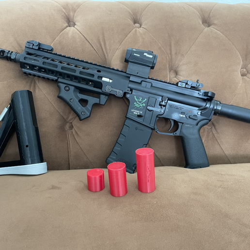 ar slip pistol stock gadget ar15 ar-15 qd quick disconnect 3D print model - Mito3D