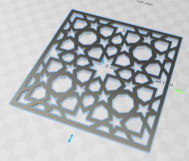 arabesque latticework 3d print model - Mito3D