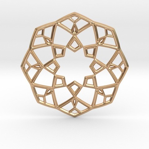 arabesque ciondolo gioielli pendenti 3D print model - Mito3D