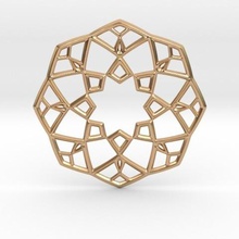 pendentif arabesque bijoux retombants 3d print model - Mito3D