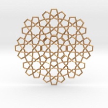 pingente arabesco jóias pendentes 3d print model - Mito3D