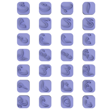 Arap alfabe kurabiye kesici ticari versiyon tuhaf İyi Alif dal Kha ha jim dhal ra cümle 3d print model - Mito3D