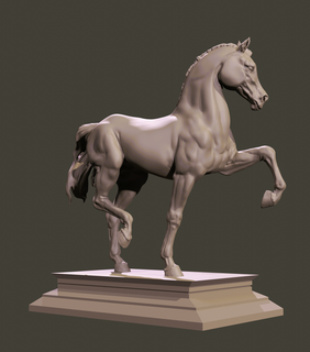 árabe caballo estatua 3dprint Arte decoración miniaturas cifras caballos clásico highpoly escultura animal 3d print model - Mito3D