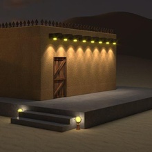 árabe tradicional casa arquitetura retro construção golfo saudita emirados Catar arábia cultura deserto areia Bahrein Kuwait exterior sahara 3d print model - Mito3D