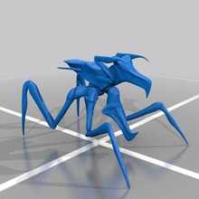 arachnide punaise vaisseau spatial cavaliers art soldat créatures 3d print model - Mito3D