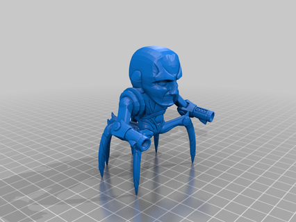 arachnide mini figure collectionner cyborg ninja modèle tremblement 2 terre araignée strogg jouet créatures 3d print model - Mito3D
