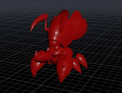 arachnidator spider monster cute toy art crab 3d print model - Mito3D