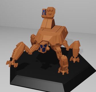 aracnide mech mecha robot americano battletech gioco guerra tavolo figura 3d print model - Mito3D