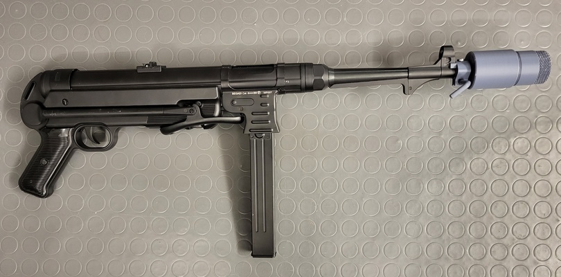 pulluk l41 gürültülü mpfer f r agm mp40 airsoft aeg 1 ölçek kırıcı susturucu 6mm hafif makine tabanca 3d print model - Mito3D