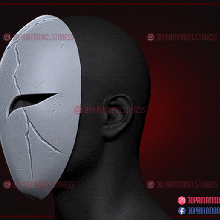 aragami 2 ombre masque cosplay Halloween costume Jeu kitsune mask 3d print model - Mito3D
