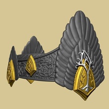 aragorn de la couronne du seigneur des anneaux le retour roi 3d imprimable fichier stl mode chevalier armure strider cosplay 3d print model - Mito3D