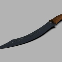 Aragorn dague lotr Hobbit épée stridade arme couteau mirkwood elfique elfe cosplay Seigneur anneaux 3d print model - Mito3D