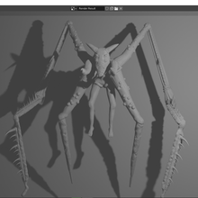 arano - monster art creature demon dark games concept 3d print model - Mito3D
