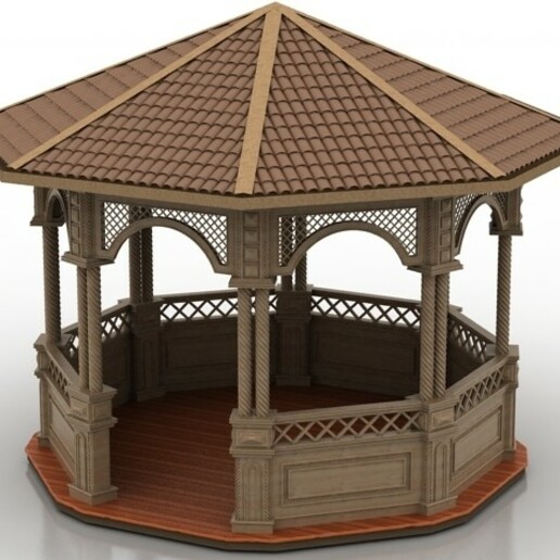 arbor summerhouse arbour pavilion 3D print model - Mito3D