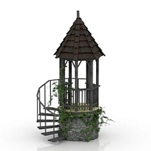 arbor summerhouse arbour pavilion 3d print model - Mito3D