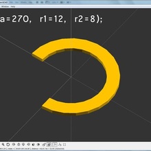 arco modulo openscad curve utensili biblioteca 3d print model - Mito3D