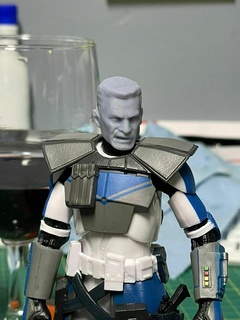 arc trooper fives headsculpt star wars clone trooper arc trooper sideshow headsculpt  3d print model - Mito3D