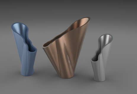 arc vase décoration élégant meubles intérieur sculpture décor art 3d print model - Mito3D