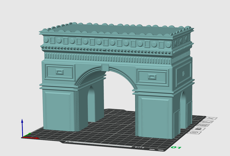 arco victoria arquitectura triunfo des Francia París Monumento francés 3d expediente 3d print model - Mito3D