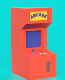arcade art Jeu joueur vieux école jeu 3d print model - Mito3D