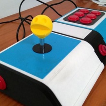 arcade controller grande caso gadget il fai da te mame sanwa usb 3d print model - Mito3D